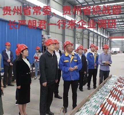 貴州省常委、貴州省統(tǒng)戰(zhàn)部長嚴(yán)朝君一行來企業(yè)調(diào)研